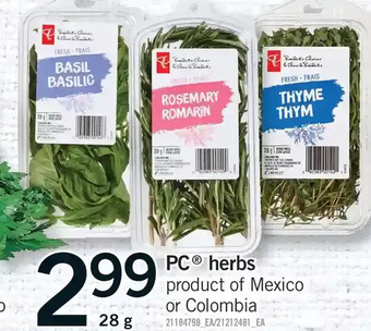 Fortinos Pc herbs offer