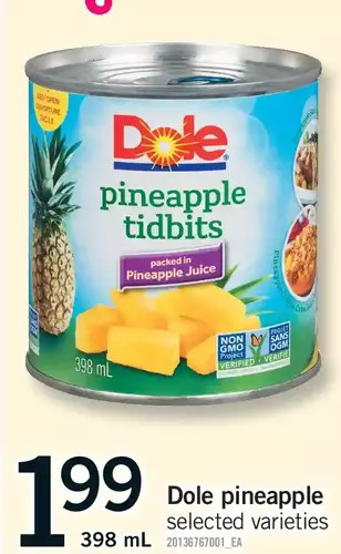 Fortinos Dole pineapple offer