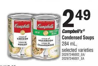 Fortinos Campbell's condensed soups offer