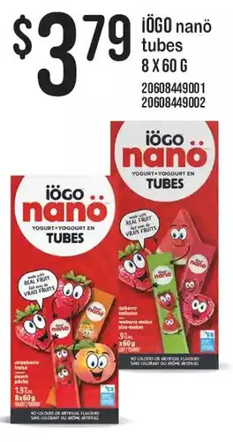 Fortinos Iögo nanö tubes offer