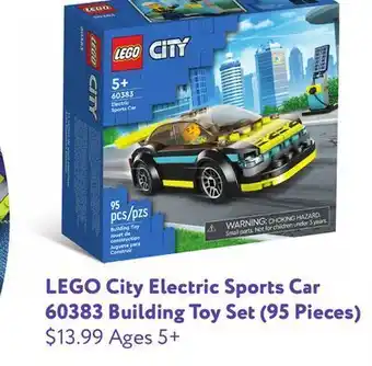 Mastermind Toys Lego city electric sports car 60383 building toy set (95 pieces) offer