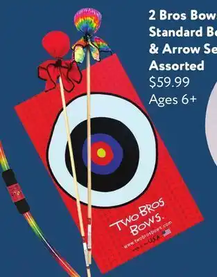 Mastermind Toys 2 bros. bows standard bow & arrow set assorted offer