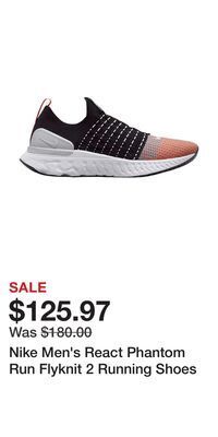 Sport Chek Nike men's react phantom run flyknit 2 running shoes offer