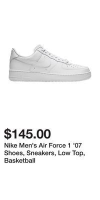 Sport Chek Nike men's air force 1 '07 shoes, sneakers, low top, basketball offer