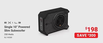 Visions Electronics Exile single 10 powered slim subwoofer offer