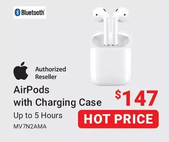 Visions Electronics Apple airpods with charging case offer
