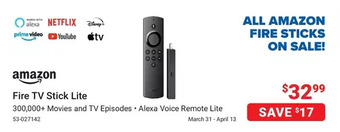 Visions Electronics Amazon fire tv stick lite offer