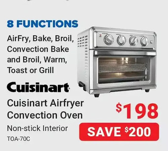 Visions Electronics Cuisinart airfryer convection oven offer
