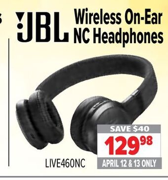2001 Audio Video Jbl wireless on-ear nc headphones offer