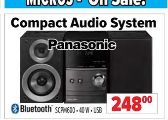 2001 Audio Video Panasonic compact audio system offer