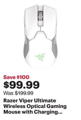 Best Buy Razer viper ultimate wireless optical gaming mouse with charging dock - mercury offer