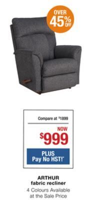 La Z Boy Arthur fabric recliner offer