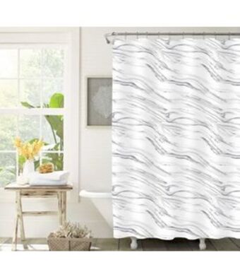 Beddington's Lauren taylor elenor marble shower curtain offer