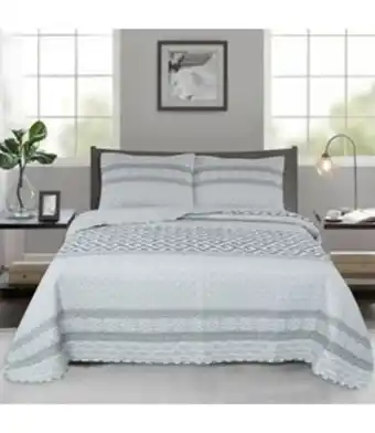 Lauren taylor seville quilt set grey