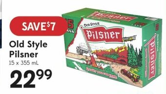 Sobeys Old style pilsner 15 x 355ml offer