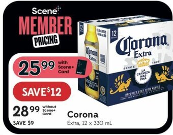 Sobeys Corona extra 12 x 330ml offer