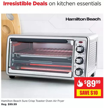 Kitchen Stuff Plus Hamilton beach sure crisp toaster oven air fryer offer
