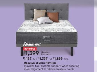 Sleep Country Beautyrest elton mattress mattress offer