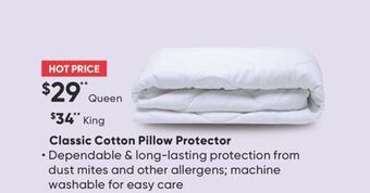 Sleep Country Classic cotton pillow protector offer