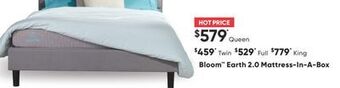 Sleep Country Bloom earth 2.0 mattress-in-a-box offer