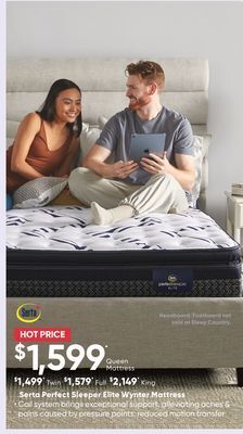 Sleep Country Serta perfect sleeper elite wynter mattress offer