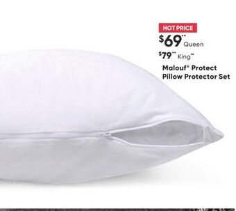 Sleep Country Malouf® protect pillow protector set offer