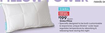 Sleep Country Simba pillow offer
