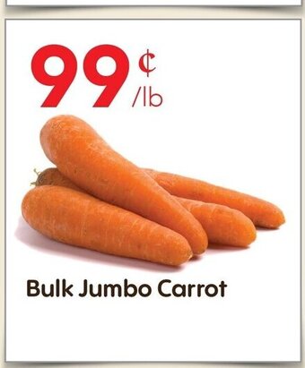Lucky Supermarket Bulk jumbo carrot offer