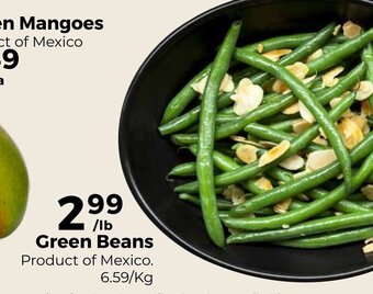 Stong's Market Green beans per lb offer