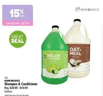 Ren’s Pets Depot All bark2basics shampoo & conditioner offer
