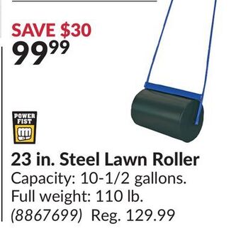Princess Auto 23 in. steel lawn roller offer