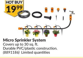 Princess Auto Micro sprinkler system offer