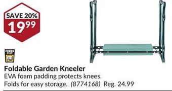 Princess Auto Foldable garden kneeler offer
