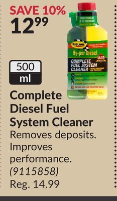 Princess Auto Complete diesel fuel system cleaner offer
