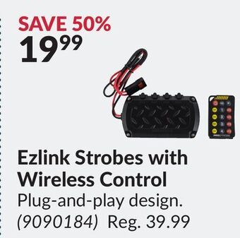 Princess Auto Ezlink strobes with wireless control offer