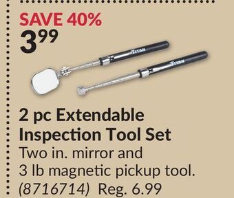 Princess Auto 2 pc extendable inspection tool set offer