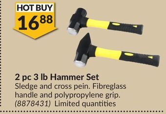 Princess Auto 2 pc 3 lb hammer set offer