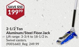Princess Auto 2-1/2 ton aluminum/steel floor jack offer