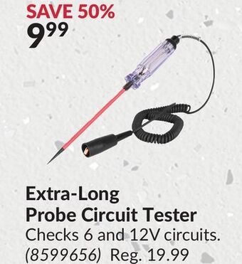 Princess Auto Extra-long probe circuit tester offer