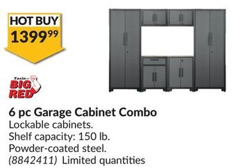 Princess Auto 6 pc garage cabinet offer
