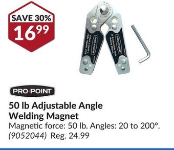 Princess Auto 50 lb adjustable angle welding magnet offer