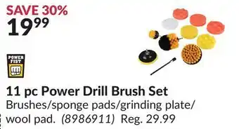 Princess Auto Power fist 11 pc power drill brush set offer