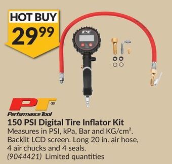 Princess Auto 150 psi digital tire inflator kit offer