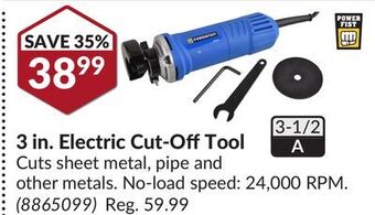 Princess Auto 3 in. electric cut-off tool offer
