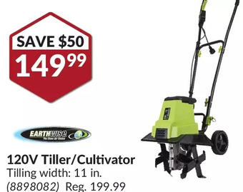 Princess Auto Earthwise 120v tiller/cultivator offer