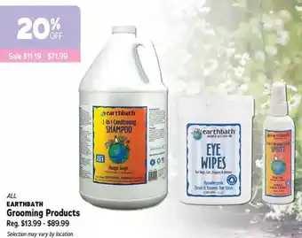 Ren’s Pets Depot Earthbath grooming products offer