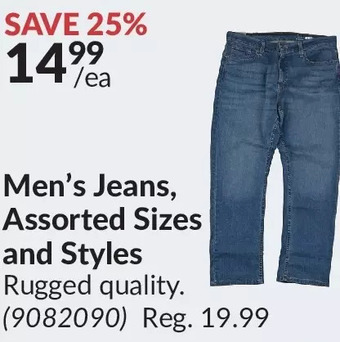Princess Auto Men's jeans offer