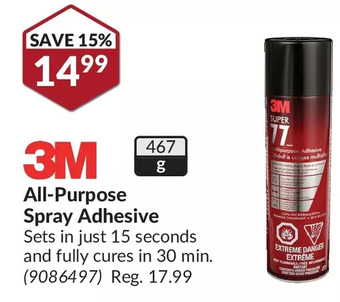 Princess Auto 3m all-purpose spray adhesive offer