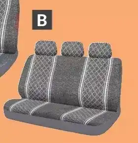 Princess Auto Grey/white universal seat covers. bench seat and headrest cover set offer