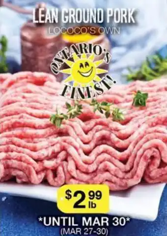 Lean Ground Pork